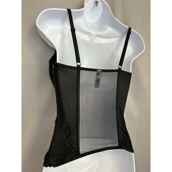 Victoria's Secret Women's Black Lace Push Up Corset Top Bra  34D Sexy - Picture 4 of 11